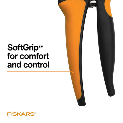 Fiskars SoftGrip Bypass Pruning Shears, 5/8" Cut Capacity Garden Clippers