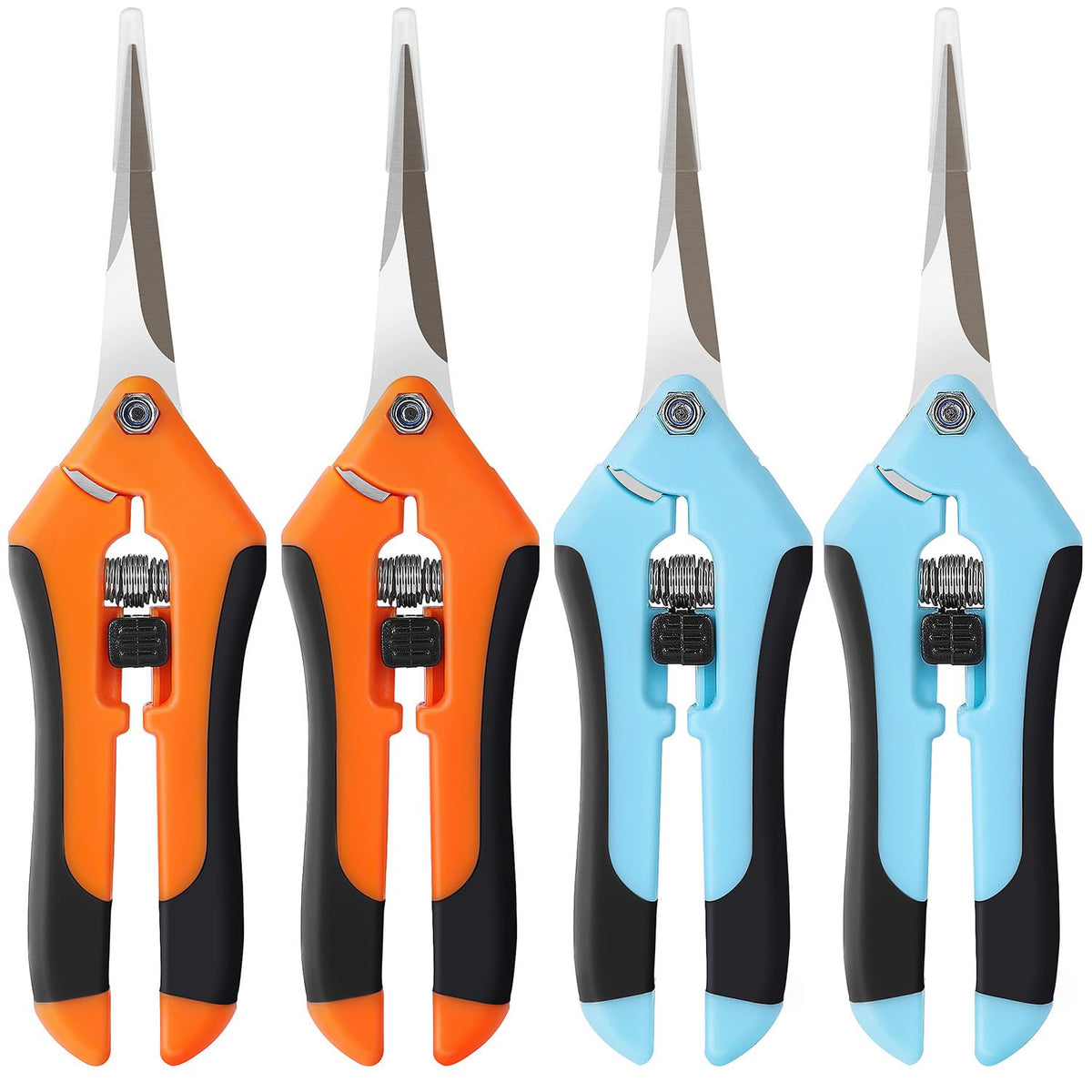 4 Pack Pruning Shears 6.5 Inch Stainless Steel Garden Scissors