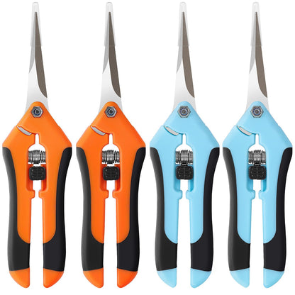 4 Pack Pruning Shears 6.5 Inch Stainless Steel Garden Scissors