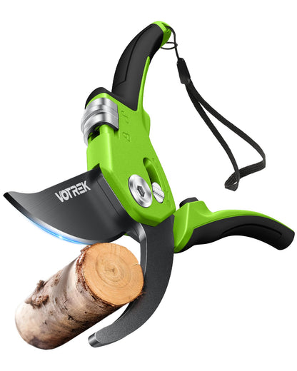 Pruning Shears, Patented Stepless Handle Opening for All Hand Size