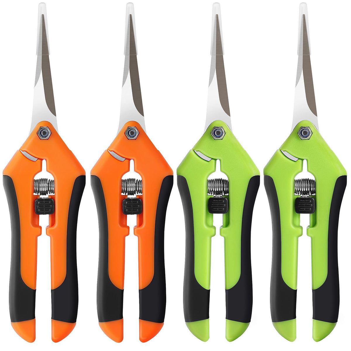 4 Pack Pruning Shears 6.5 Inch Stainless Steel Garden Scissors