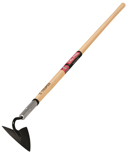 Truper 32405 Tru Tough Forged Garden Hoe, 6-Inch Head, Fiberglass Handle, 10-Inch Grip