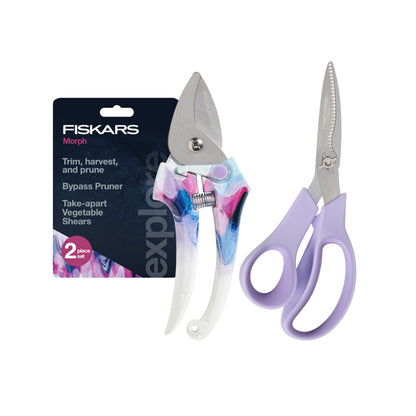 Fiskars Forged Steel Bypass Pruning Shears, 1" Cut Capacity Garden Clippers