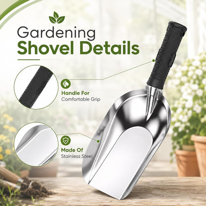 Fibrace Small Shovels for Gardening Transplanter Trowel Soil Scoop