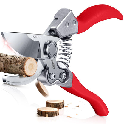 DECERK® 8.5" Professional Pruning Shears, Effortlessly Prunes 3/4" Branches
