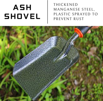 SoloWilder Charcoal Scoop (Manganese Steel) Grill Shovel for Fireplace Fir Pit Ash Shovel 12.66inch