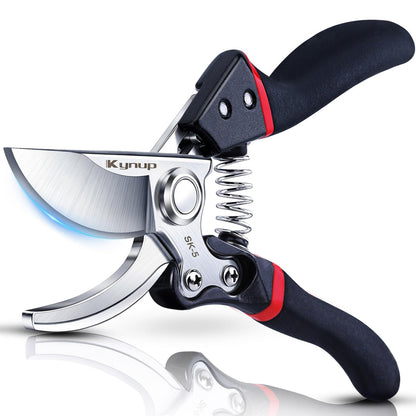Kynup Pruning Shears, Heavy Duty Garden Shears with SK5 Japanese Steel