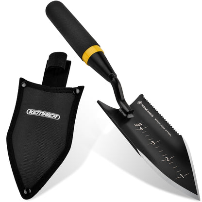 Kemaier Heavy Duty Stainless Steel Garden Trowel Shovel Tools