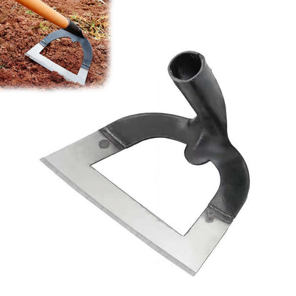 Hollow Garden Hoe - Heavy Duty Triangle Weed Hoes for Gardening, Handheld Weeding Rake Sharp Blade Hand Weeding Tool for Backyard Farming Soil Loosening Tilling and Planting, Tight Spaces (26cm)