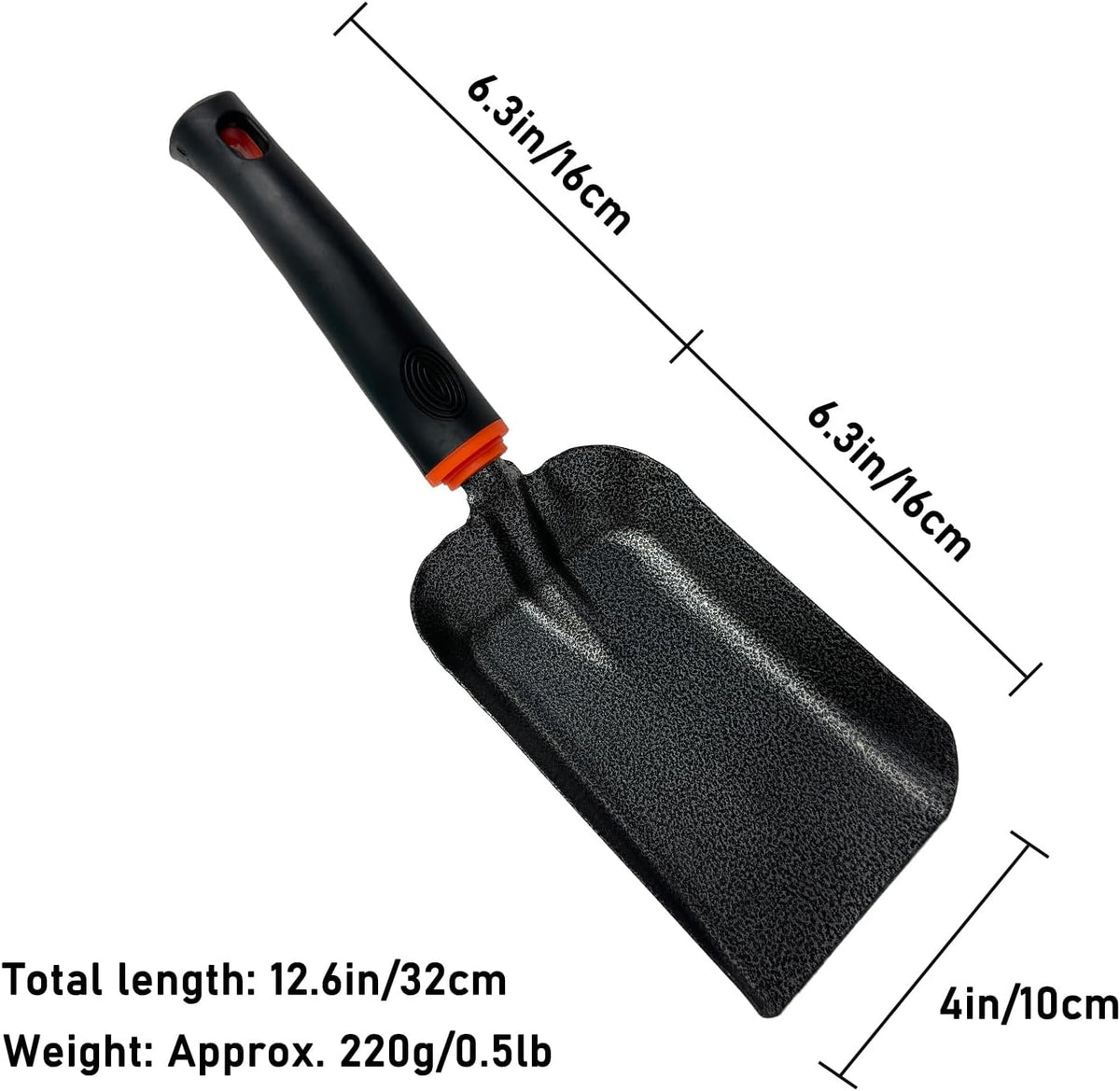 SoloWilder Charcoal Scoop (Manganese Steel) Grill Shovel for Fireplace Fir Pit Ash Shovel 12.66inch