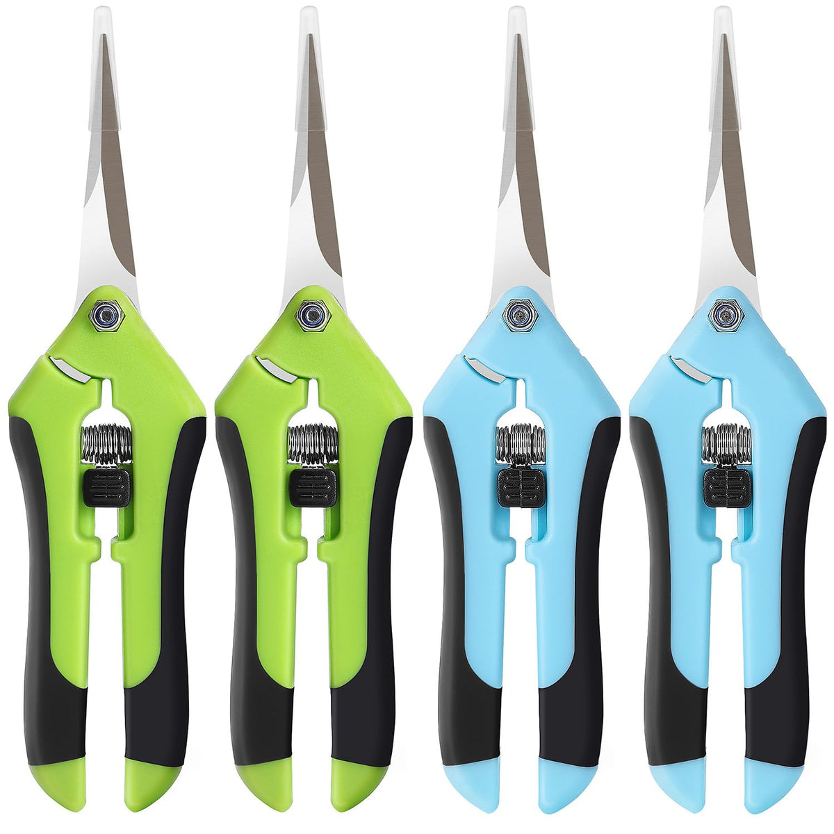 4 Pack Pruning Shears 6.5 Inch Stainless Steel Garden Scissors