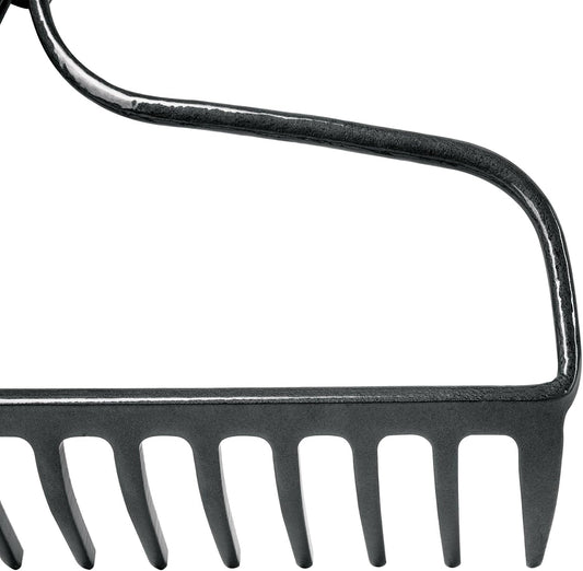 Truper Tru Pro 15-Tine Forged Bow Rake with 60-Inch Fiberglass Handle with Cushion Grip, Heavy-Duty Garden & Landscaping Rake, Forged Steel Head (Model R-16AM-FX / 31380)