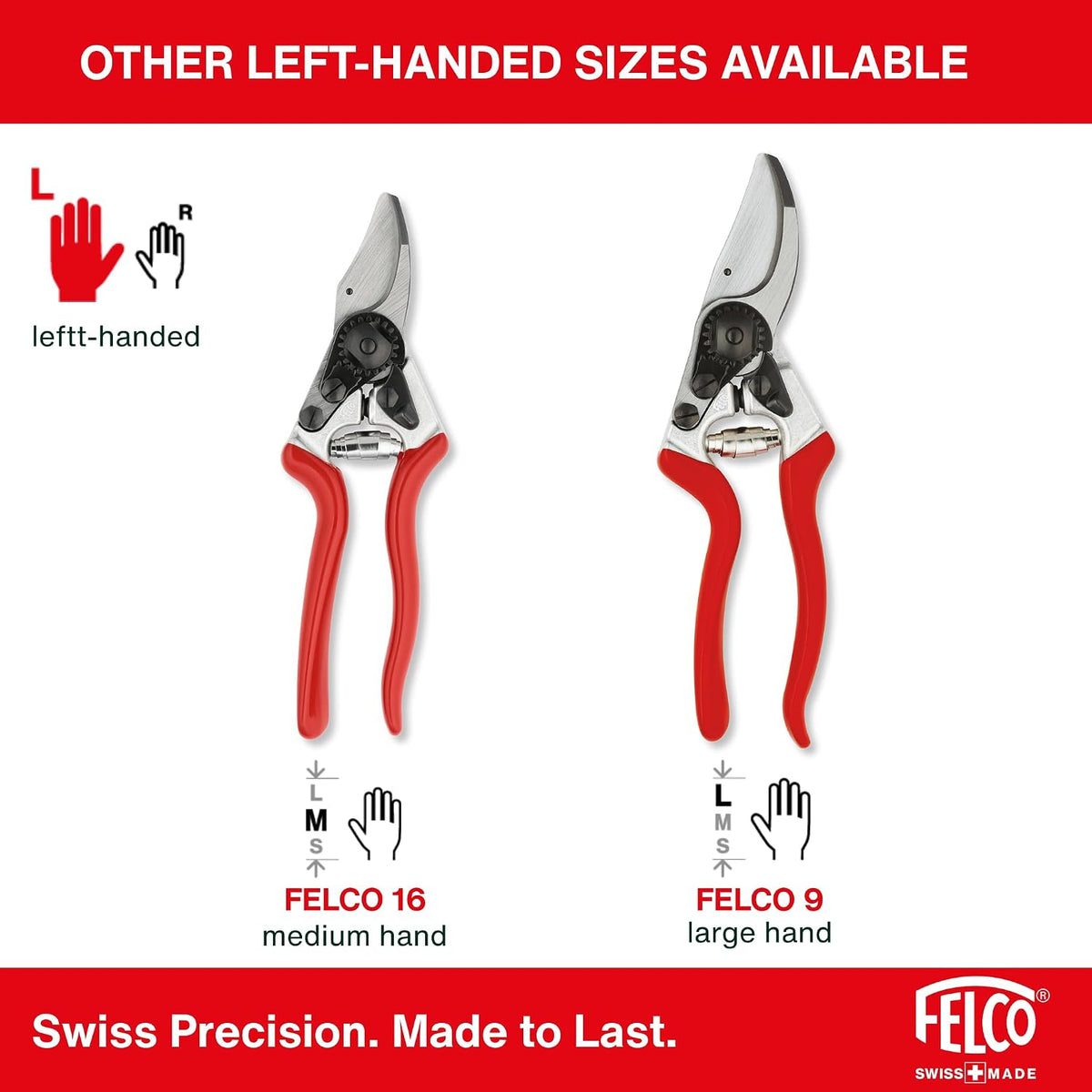 Felco F5 Pruning Shears – 8.9" All Steel Large Swiss-Made Garden Clippers| Hand Pruners for Garden & Landscape | Garden Tool Cutter with Precision Bypass Blade, Forged Aluminum Body, Replaceable Parts