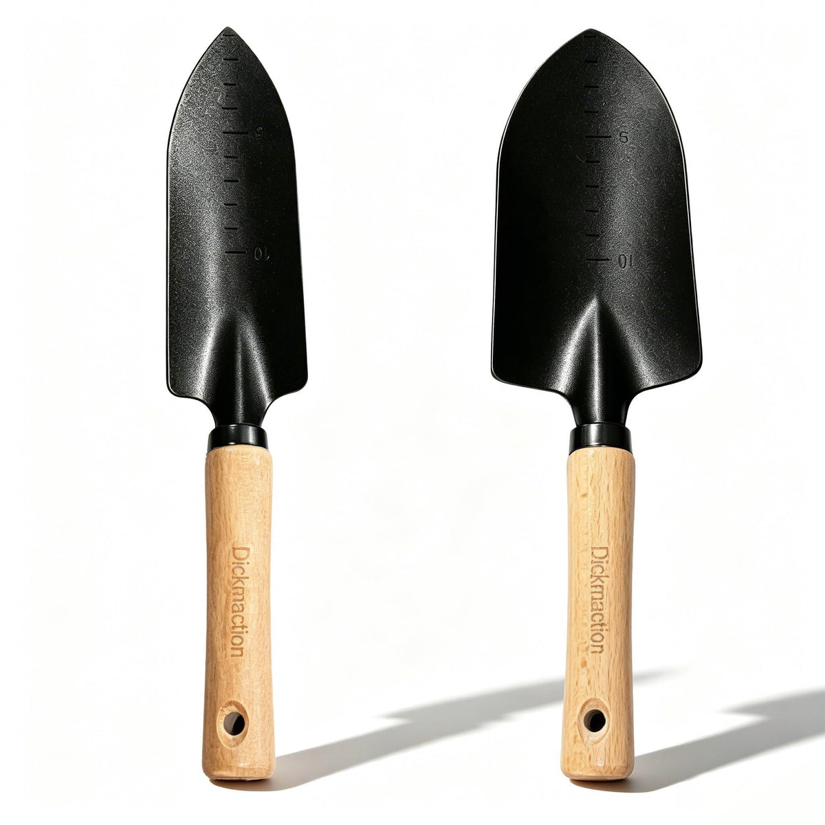 2 Pack Garden Trowel Set Stainless Steel Hand Shovel with Measurement Marks for Digging Planting and Transplanting Garden Work