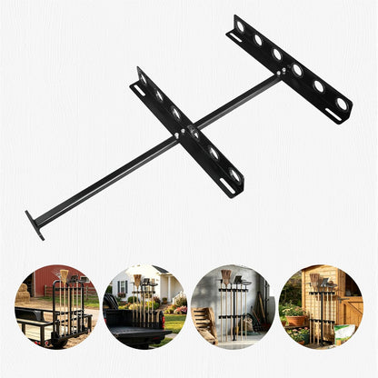 6 Holes Trailer Tool Rack for Truck, Landscape Hand Rack Tool