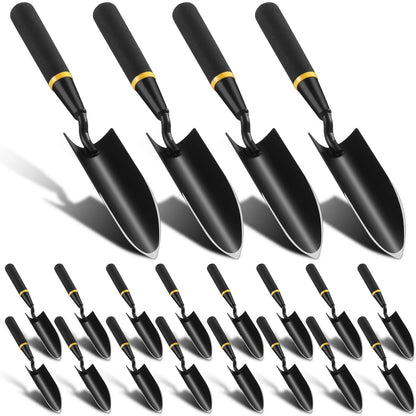 8 Pcs Garden Trowel with Resin Rubberized Handle, Narrow Shovels