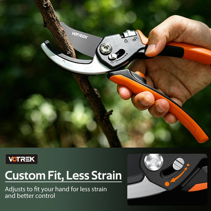 Anvil Pruning Shears, 3/4" Cut Capacity Garden Clippers Heavy Duty