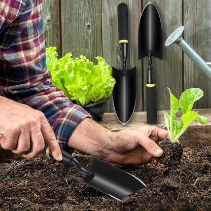 8 Pcs Garden Trowel with Resin Rubberized Handle, Narrow Shovels