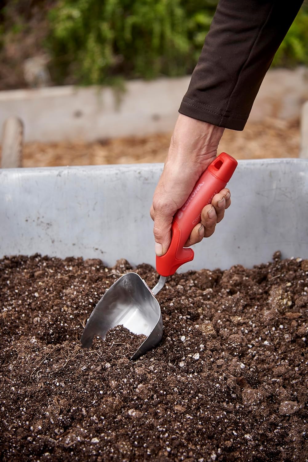 Corona Tools Corona CT 3364 Premium ComfortGEL Stainless Steel Scoop, red