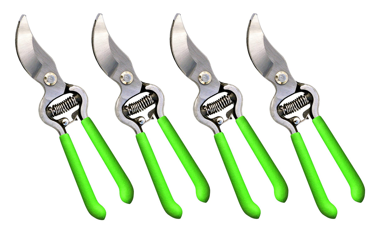GARDEN GURU Classic Bypass Pruning Shears Clippers – Heavy Duty Forged Steel Garden Pruners – Safety Lock – Non Slip Comfort Grips – Cuts up to 1” Diameter – Professional Bypass Pruners for Gardening