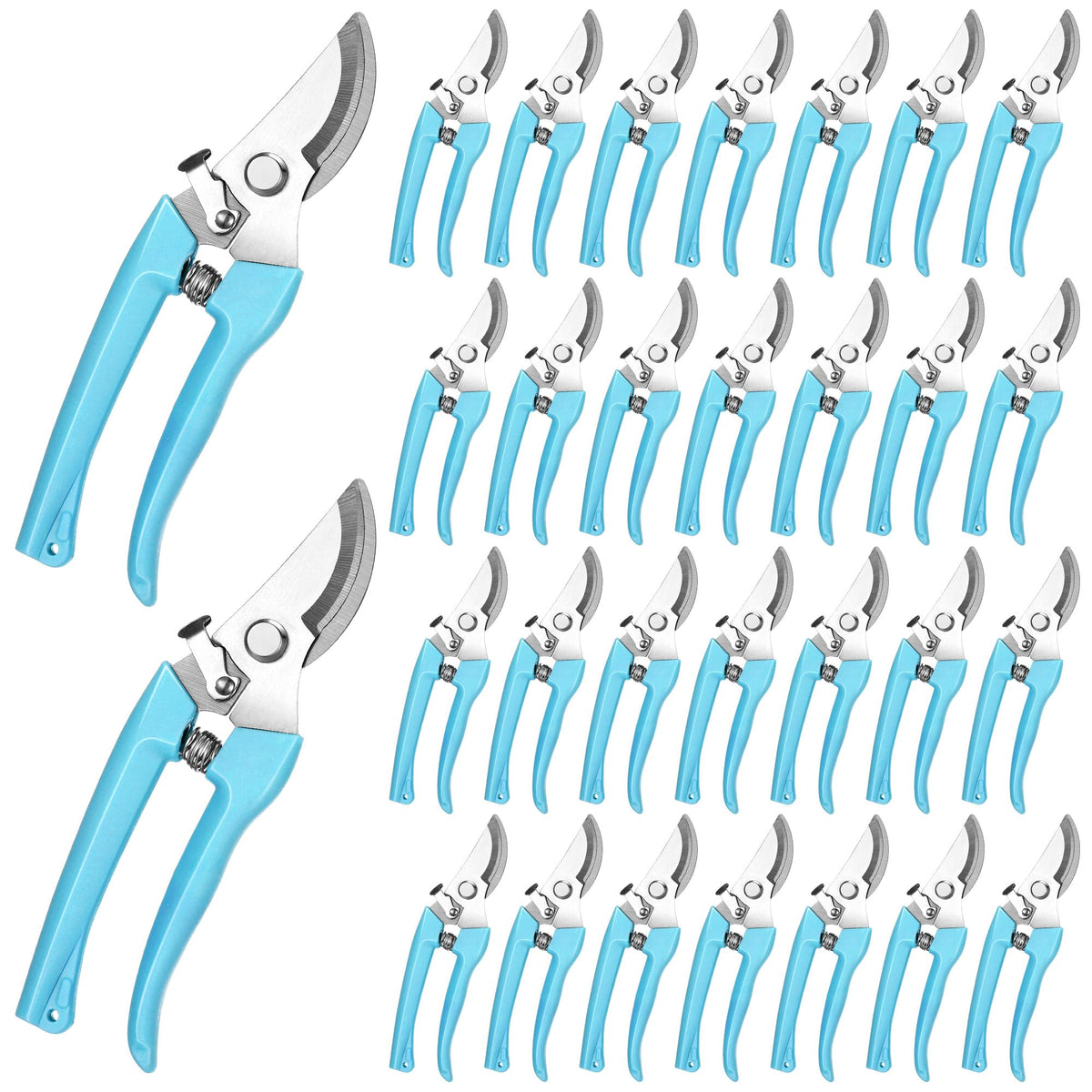 Chumia 30 Pack Garden Shears Flower Clippers for Plant Cutting, Beige
