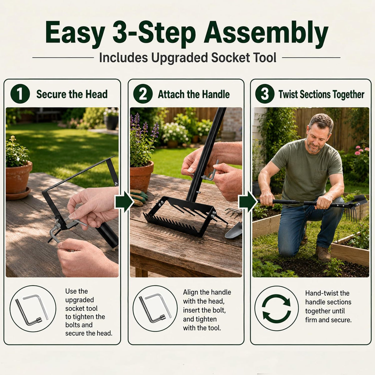 Gardzen Garden Hoe for Weeding