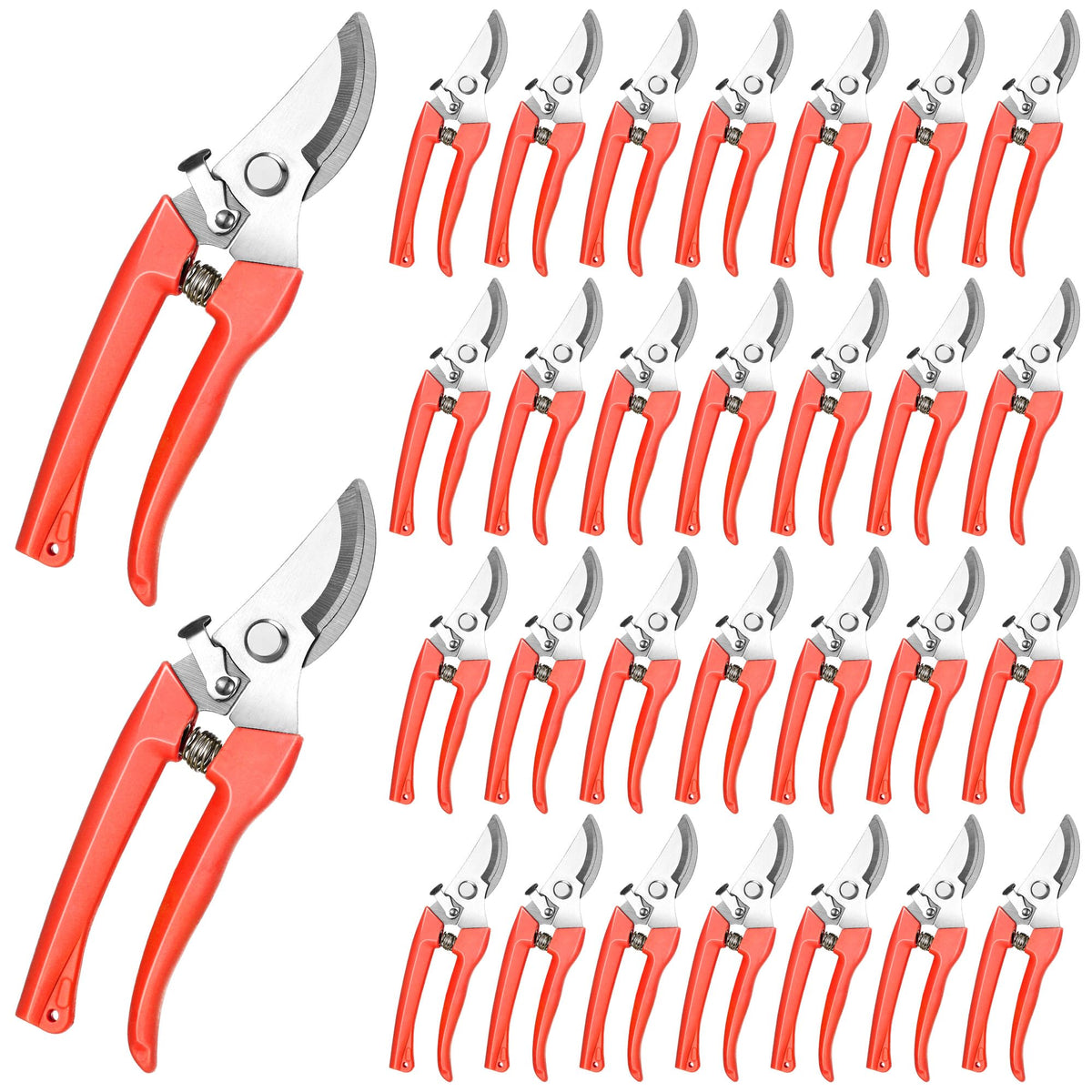 Chumia 30 Pack Garden Shears Flower Clippers for Plant Cutting, Beige