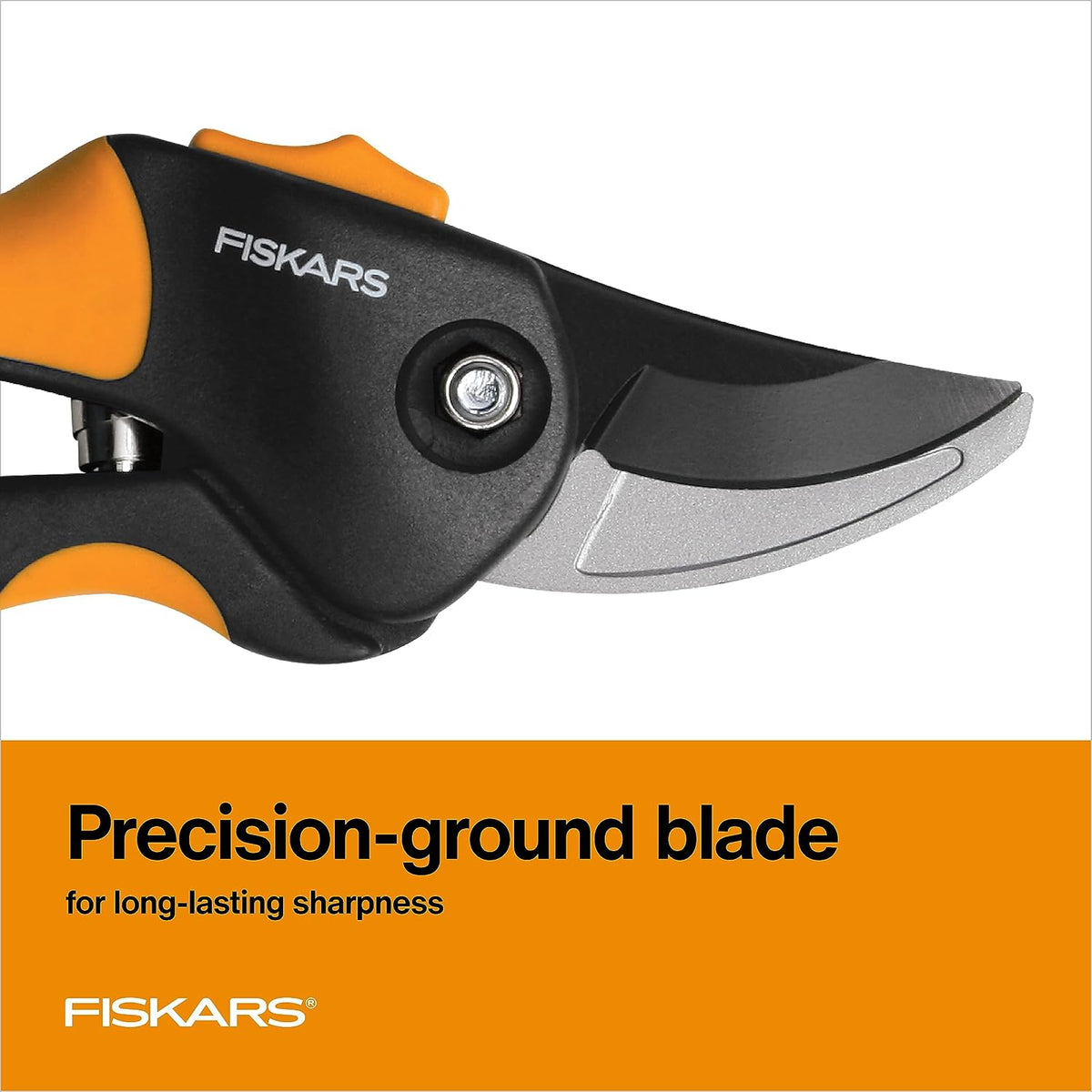 Fiskars SoftGrip Bypass Pruning Shears, 5/8" Cut Capacity Garden Clippers