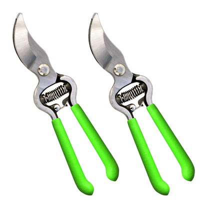 GARDEN GURU Classic Bypass Pruning Shears Clippers – Heavy Duty Forged Steel Garden Pruners – Safety Lock – Non Slip Comfort Grips – Cuts up to 1” Diameter – Professional Bypass Pruners for Gardening