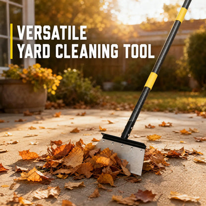 Yellow Heavy-Duty Carbon Steel Garden Shovel - Multi-Length (60/72/88 in), 10.24 in Rust-Resistant Stainless Blade, Ergonomic Non-Slip Grip Manual Tool, Heavy-Duty Construction for Garden Maintenance, Pavement Removal, Outdoor Use