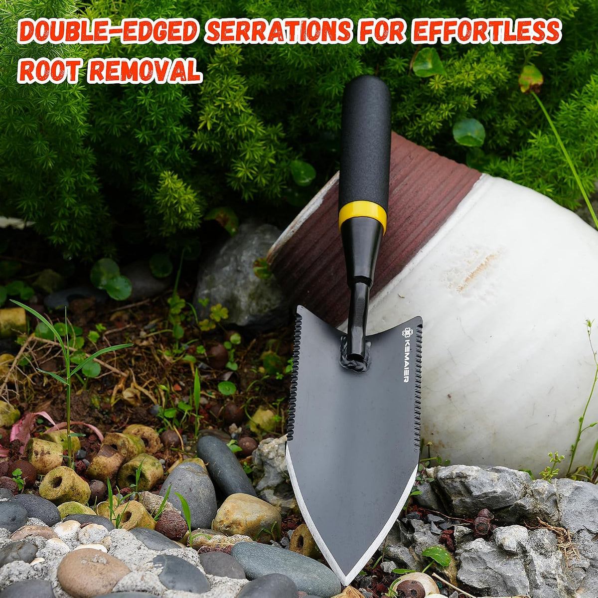 Kemaier Heavy Duty Garden Trowel, Hand Shovel Digging Tool