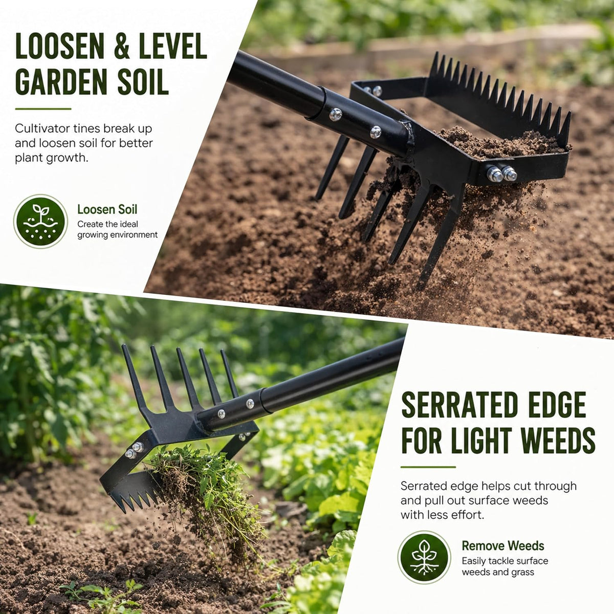 Gardzen Garden Hoe for Weeding